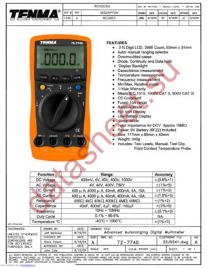 72-7740 datasheet  