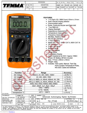 72-7745 datasheet  