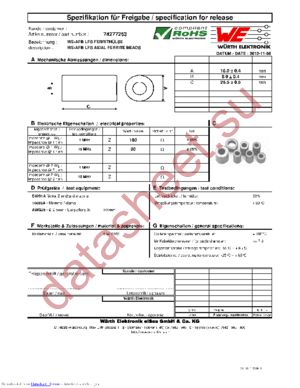 74277290 datasheet  