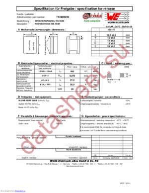 744308040 datasheet  