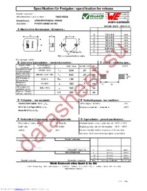 744310024 datasheet  