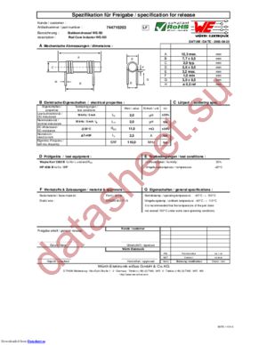 744710615 datasheet  