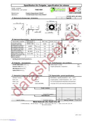 744851221 datasheet  