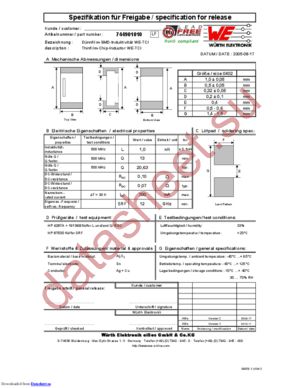 744901015 datasheet  