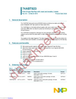 74ABT823DB,112 datasheet  