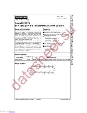 74ALVCH16373TX_NL datasheet  