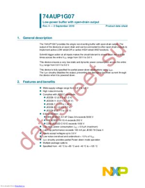 74AUP1G06GW,125 datasheet  