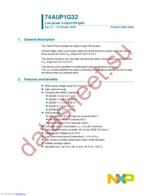 74AUP1G08GM,132 datasheet  