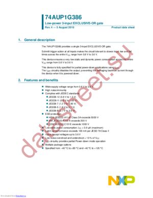 74AUP1G386GW,125 datasheet  