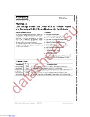 74LCXR2245MTCX-NL datasheet  