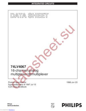 74LV4067D datasheet  