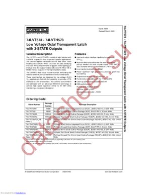 74LVT573MTCX_NL datasheet  