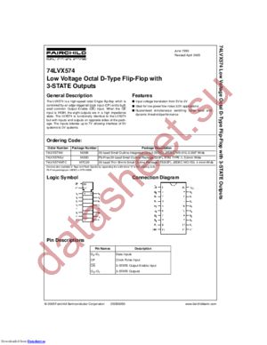 74LVX574MX_NL datasheet  