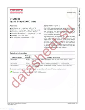 74VHC08MTC_Q datasheet  