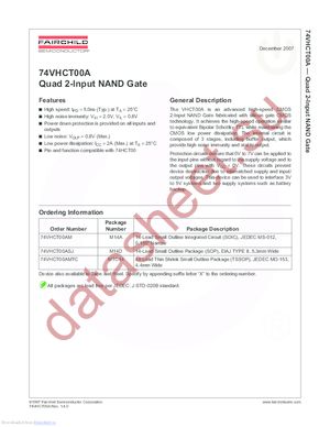 74VHCT00AM_07 datasheet  