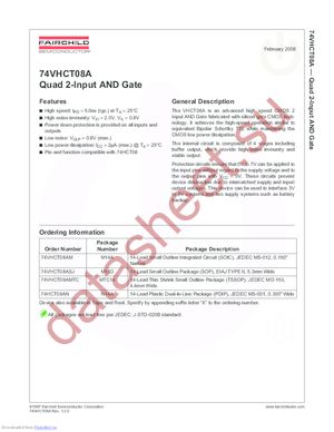 74VHCT08AM_08 datasheet  