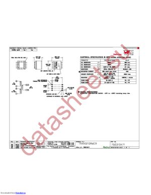 750310471 datasheet  