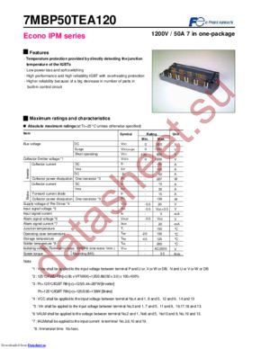 7MBP50TEA-120-50 datasheet  