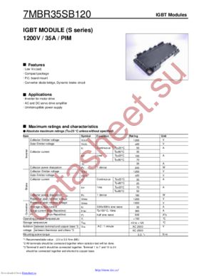 7MBR35SA-120 datasheet  