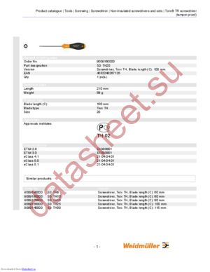 9009160000 datasheet  