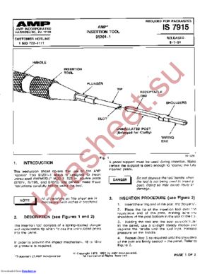 91201-1 datasheet  