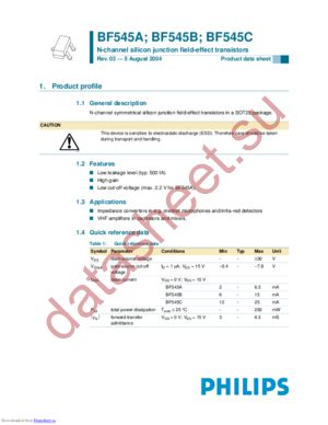 BF545B,215 datasheet  