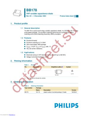 BB178,115 datasheet  