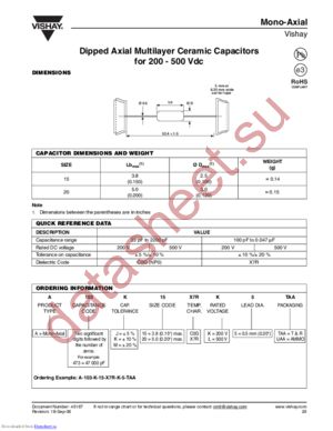 A-103-K-20-C0G-L-5-TAA datasheet  