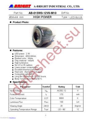 AB-015W0-12V0-M10 datasheet  