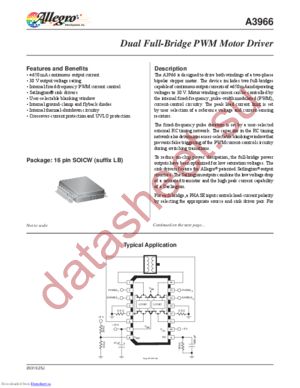 A3966SLBTR datasheet  