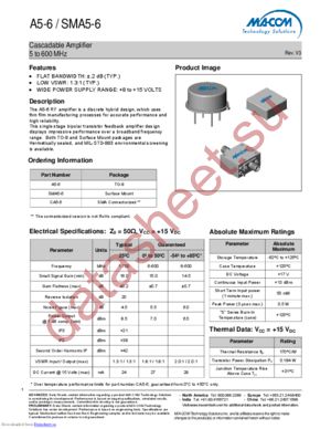 CA5-6 datasheet  