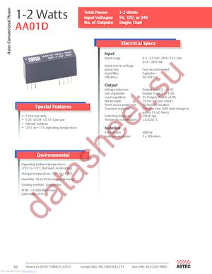 AA01D-012L-150S datasheet  