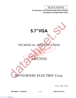 AA057VF02 datasheet  