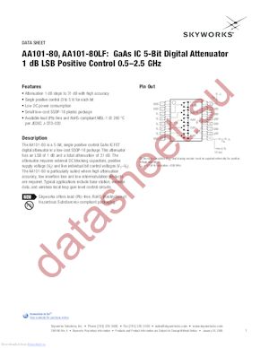 AA101-80LF datasheet  