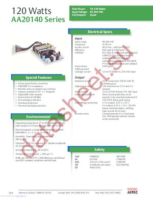 AA20140 datasheet  