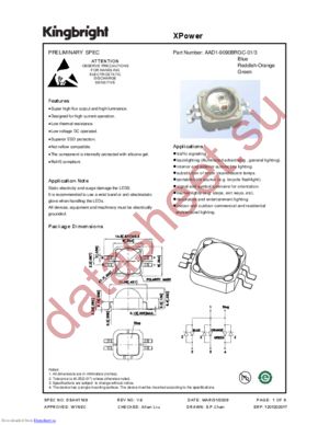 AAD1-9090BRGC-01-3 datasheet  