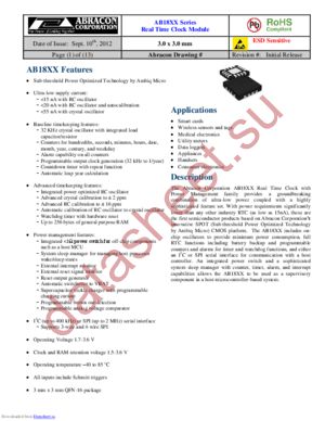 AB1813 datasheet  