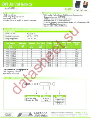 AIAC-1812-27NK-T datasheet  