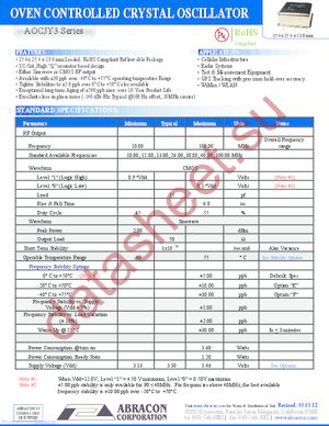 AOCJY3B-12.800MHZ-E datasheet  