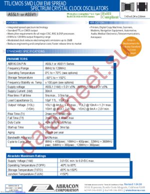 ASSV1-38.7072MHZ-C1-C-T datasheet  