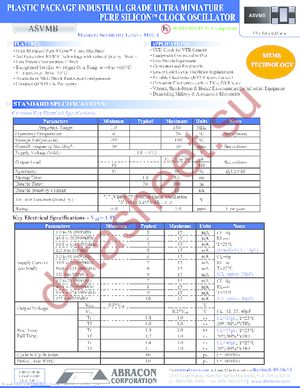 ASVMB-125.000MHZ-XY-T datasheet  