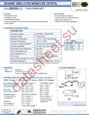 ABM3B-FREQ-SR-R200-U-P-T datasheet  