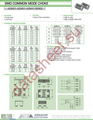 ACM31 datasheet  