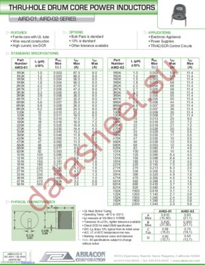 AIRD-03-472K datasheet  