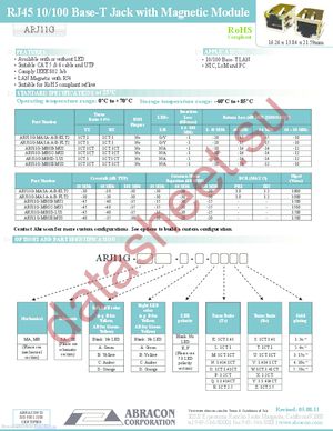 ARJ11G-MBSB-MU2 datasheet  