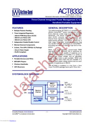 ACT8332 datasheet  