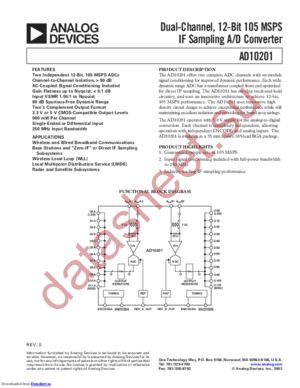 AD10201PCB datasheet  