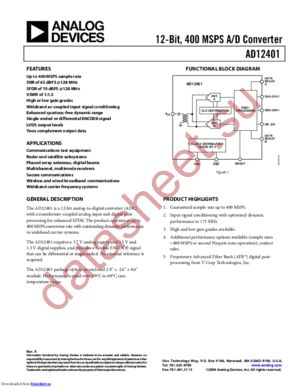 AD12401-000 datasheet  