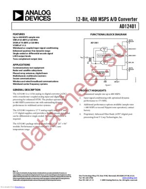 AD12401 datasheet  