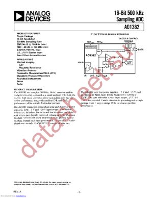 AD1382KD datasheet  